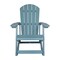 Merrick Lane Set of 2 Atlantic All-Weather Polyresin Adirondack Rocking Chair with Vertical Slats